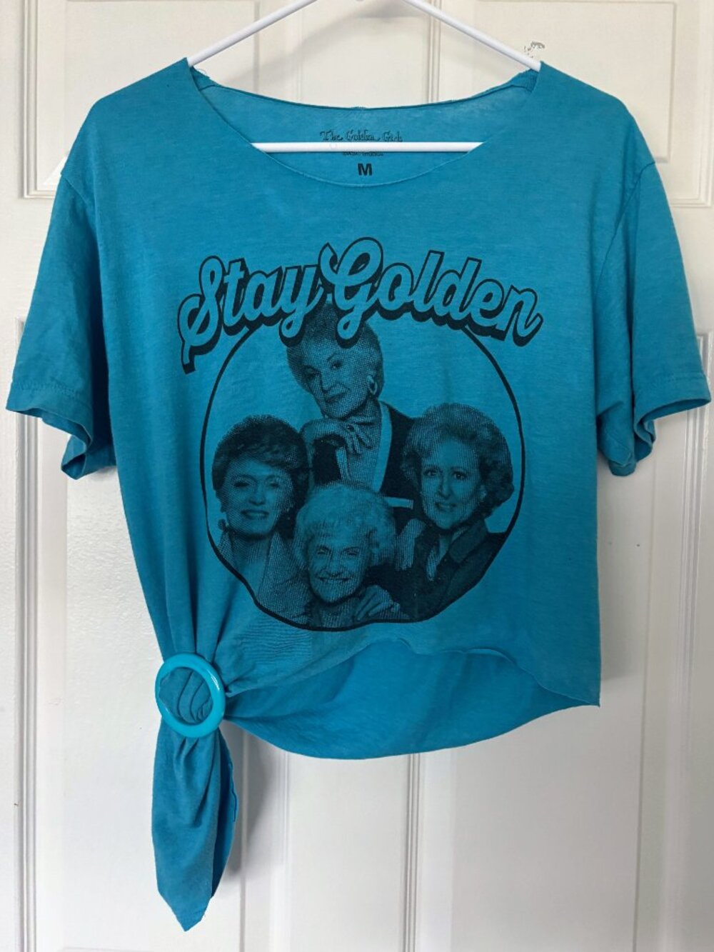 Customized 80s-Style Golden Girls T-Shirt and Matching Ring Clip